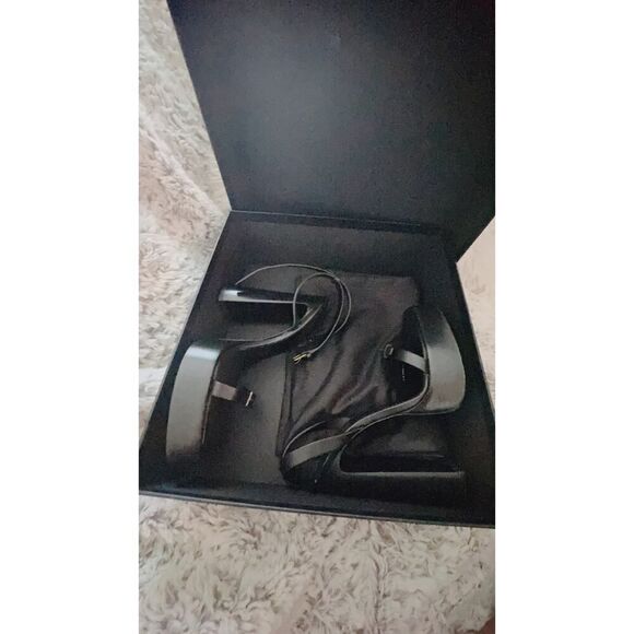 SAINT LAURENT platz 105mm Platform Sandal black 38.5 - Picture 5 of 12